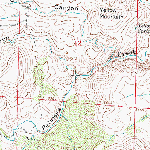 Topographic Map of Quail Canyon, NM