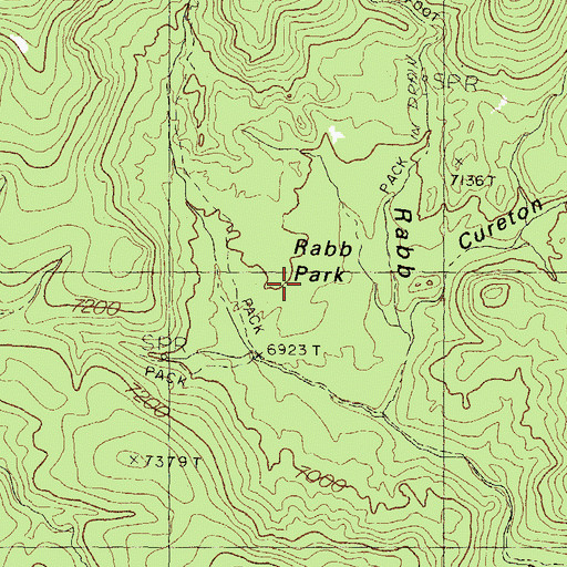 Topographic Map of Rabb Park, NM