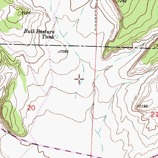 Topographic Map of Rafael Canyon, NM