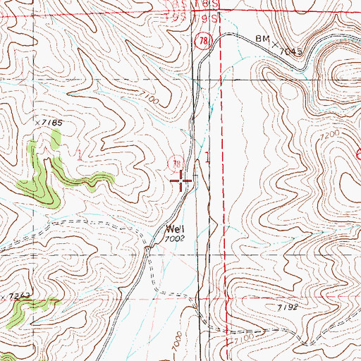 Topographic Map of Railroad Canyon, NM