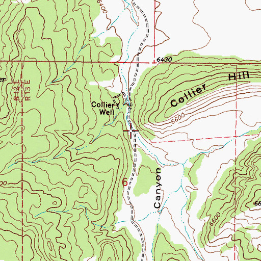 Topographic Map of Ramsdale Canyon, NM