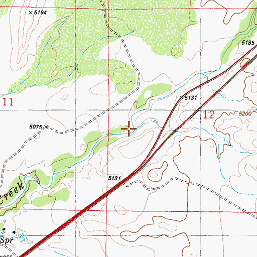 Topographic Map of Ysletano Canyon, NM