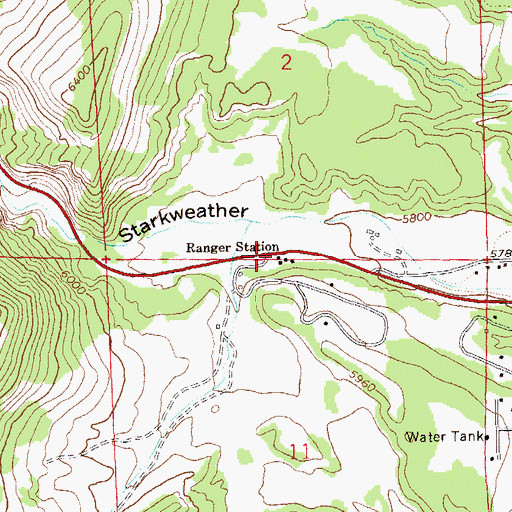 Topographic Map of Ranger Station, NM