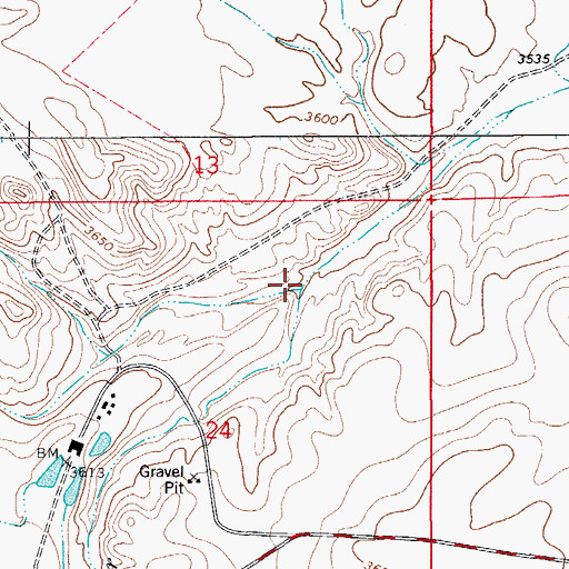 Topographic Map of Rattlesnake Canyon, NM