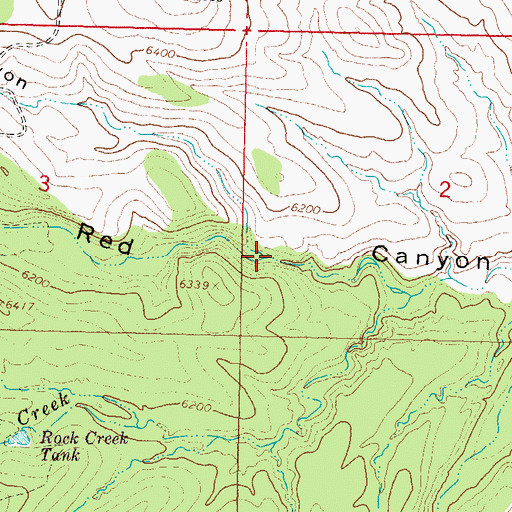 Topographic Map of Rattlesnake Canyon, NM