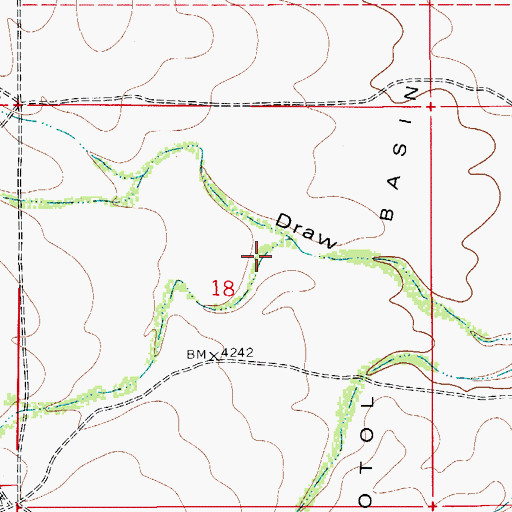 Topographic Map of Red Bluff Draw, NM