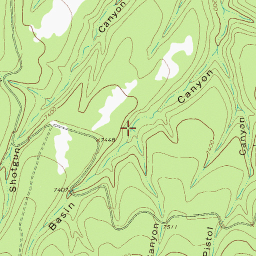 Topographic Map of Red Bull Canyon, NM
