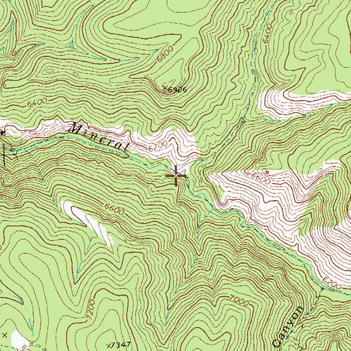 Topographic Map of Red Canyon, NM
