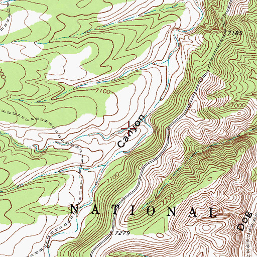 Topographic Map of Red Canyon, NM