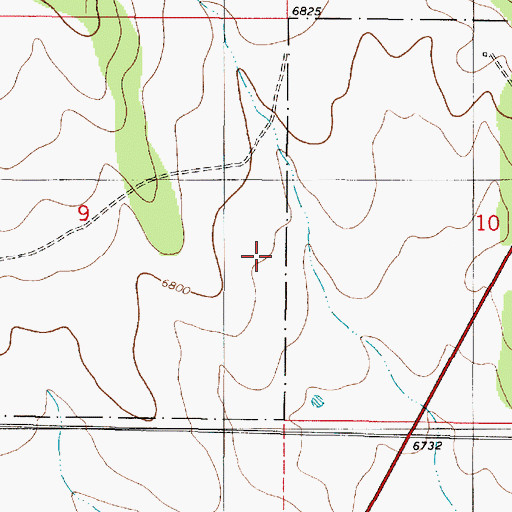 Topographic Map of Red Cloud Canyon, NM