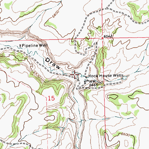 Topographic Map of Red Hill Draw, NM