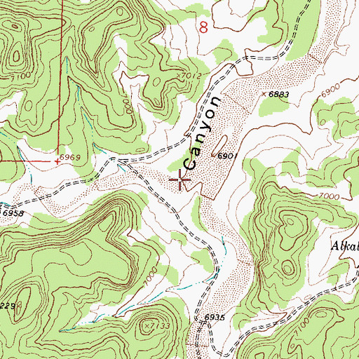Topographic Map of Remuda Canyon, NM