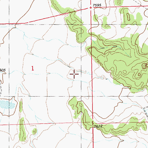 Topographic Map of Renfro Canyon, NM