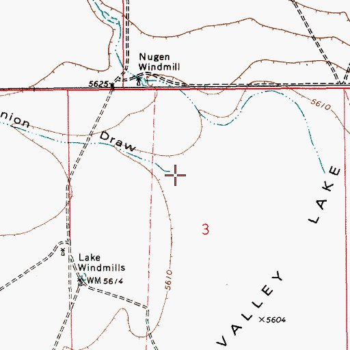 Topographic Map of Reunion Draw, NM