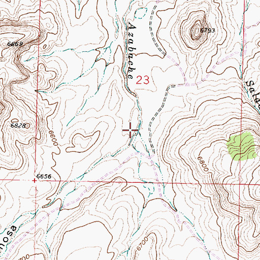 Topographic Map of Rincon Entranosa, NM