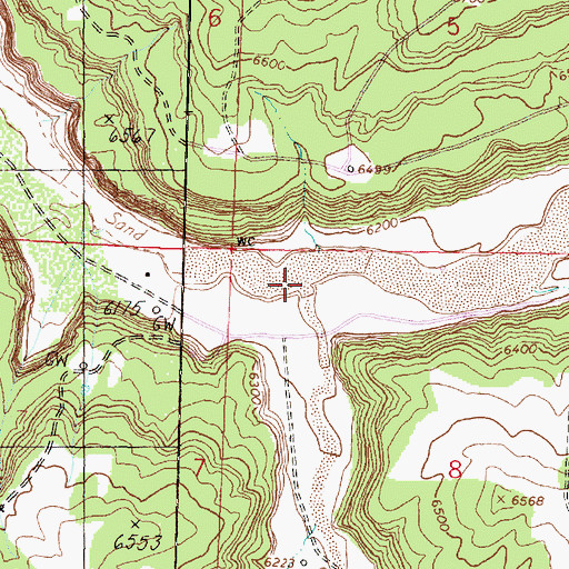 Topographic Map of Rincon Largo, NM