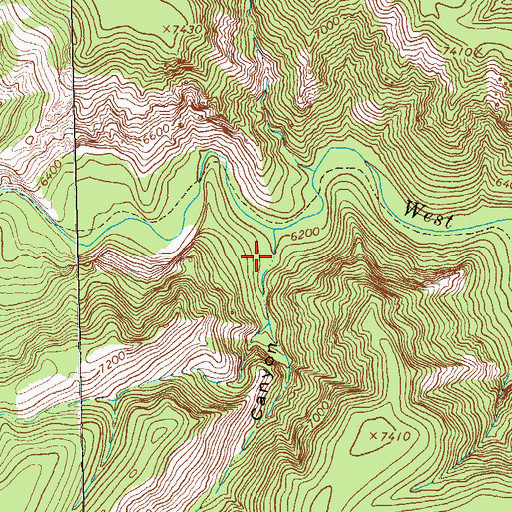 Topographic Map of Ring Canyon, NM