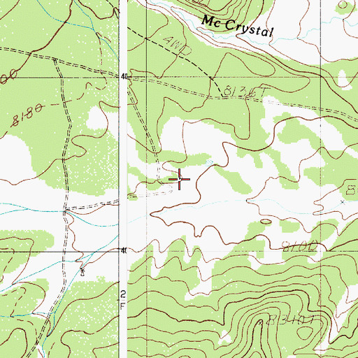 Topographic Map of Ring Place, NM