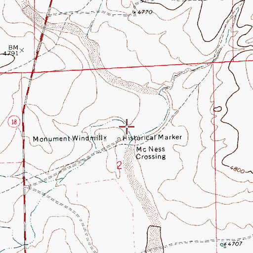 Topographic Map of Rinker Draw, NM