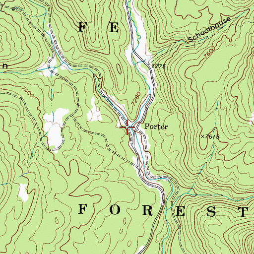Topographic Map of Rio de las Vacas, NM