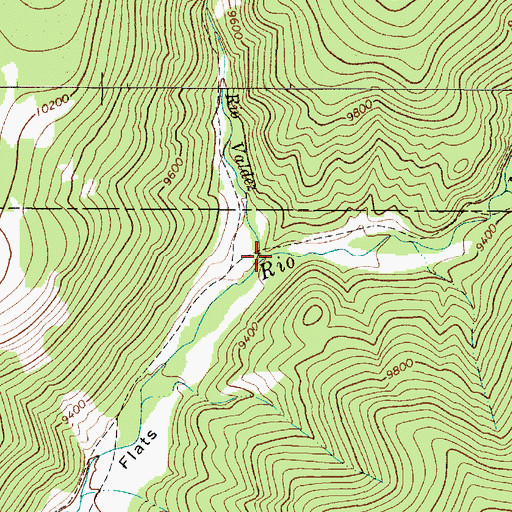 Topographic Map of Rio Valdez, NM