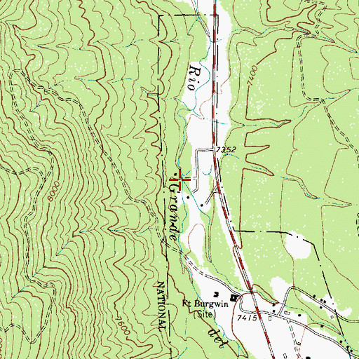 Topographic Map of Rito de la Olla, NM