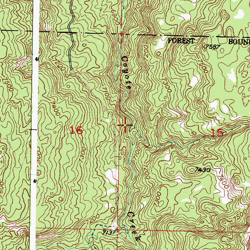 Topographic Map of Rito de las Sillas, NM