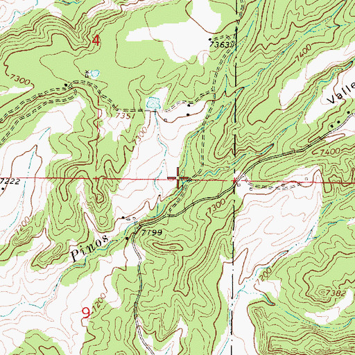 Topographic Map of Rito de los Utes, NM