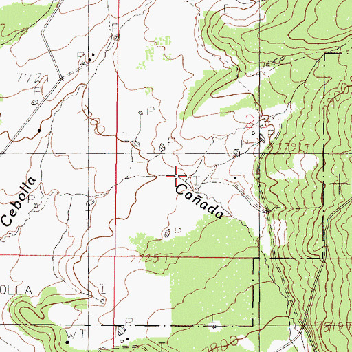 Topographic Map of Rito del Medio, NM