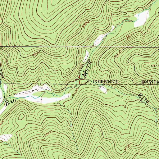 Topographic Map of Rito del Oso, NM
