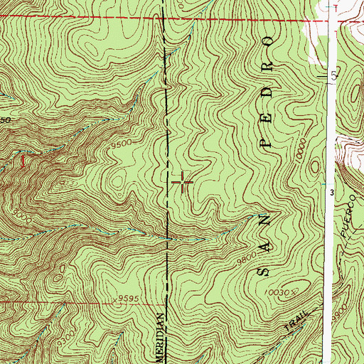 Topographic Map of Rito Anastacio, NM