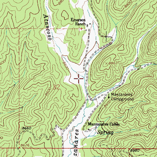 Topographic Map of Rito Atascoso, NM