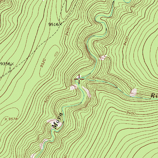 Topographic Map of Rito Las Trampas, NM