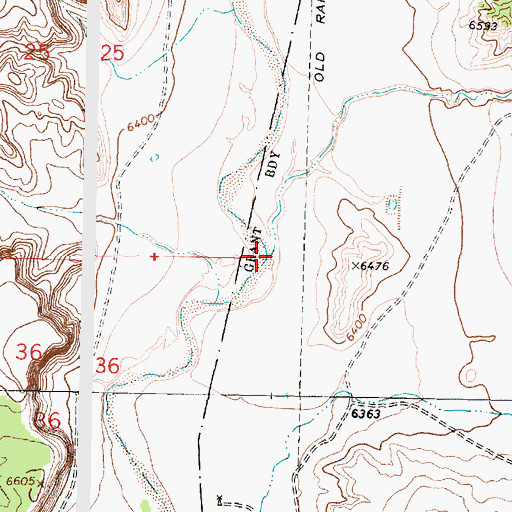 Topographic Map of Rito Olguin, NM