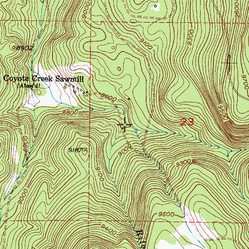 Topographic Map of Rito Pelon, NM