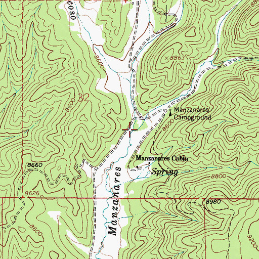 Topographic Map of Rito Torito, NM