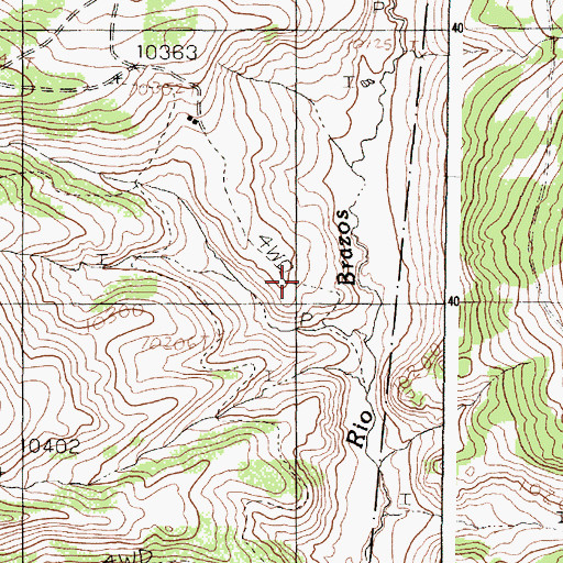 Topographic Map of Rivera Cow Camp, NM