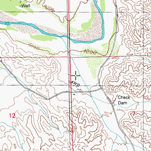 Topographic Map of Road Canyon, NM
