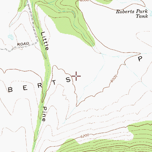 Topographic Map of Roberts Park, NM
