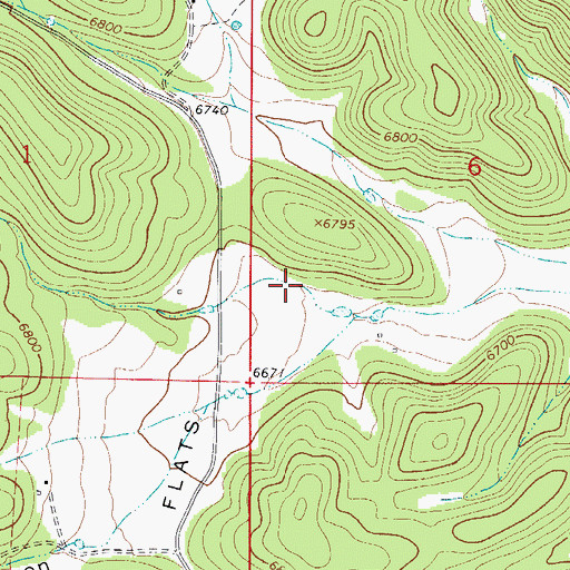 Topographic Map of Rock Tank Canyon, NM