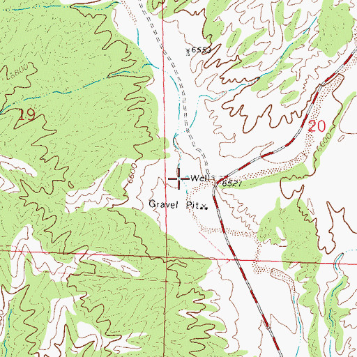 Topographic Map of Rouse Canyon, NM