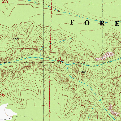 Topographic Map of Running Water Canyon, NM