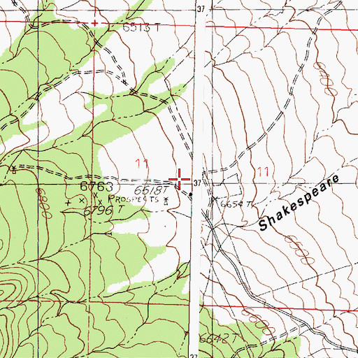 Topographic Map of S Strozzi Ranch, NM