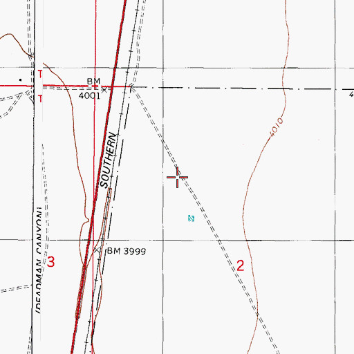 Topographic Map of Sacramento City, NM