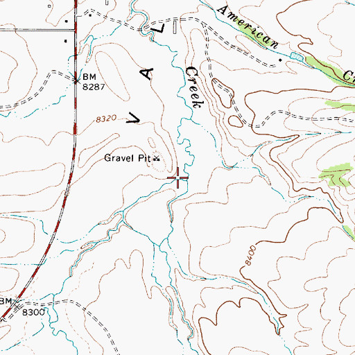Topographic Map of Saladon Creek, NM