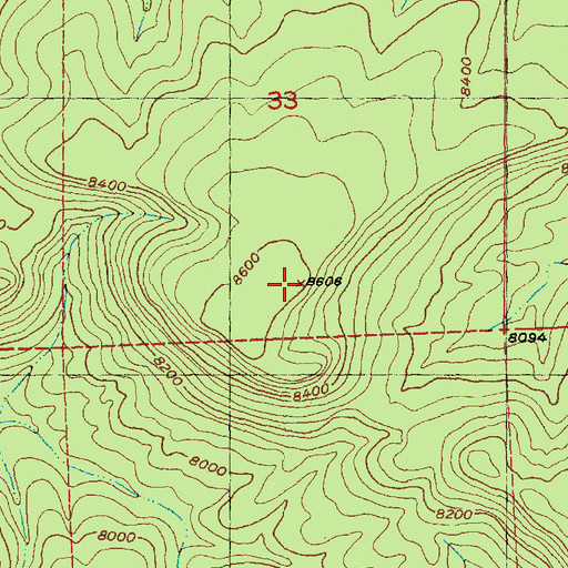 Topographic Map of Salitre Mesa, NM