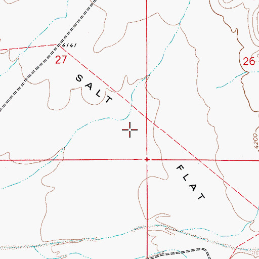 Topographic Map of Salt Flat, NM
