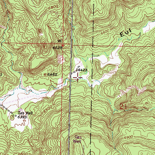 Topographic Map of Saltero Canyon, NM