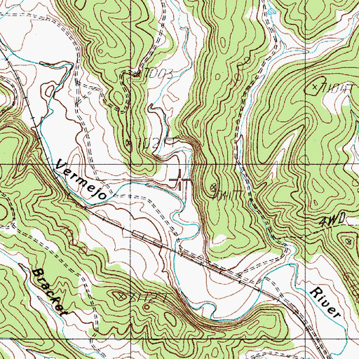Topographic Map of Salyers Canyon, NM