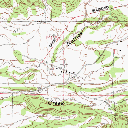 Topographic Map of San Antonio Church, NM